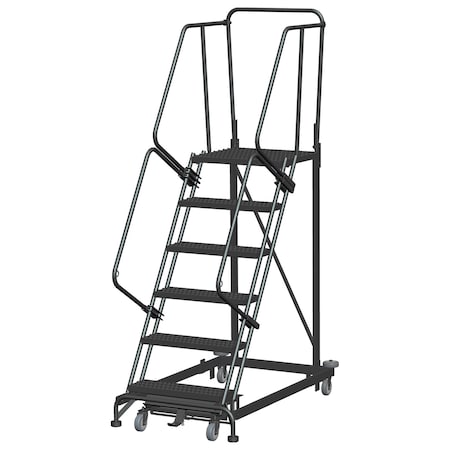 Safety Rolling Ladder,Steel,60 in.H