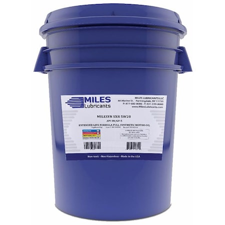 Synthetic Motor Oil, 5W-20, 5 Gal.