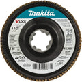 X-LOCK 4 1/2" Type 27 Flap Disc, 80 Grit