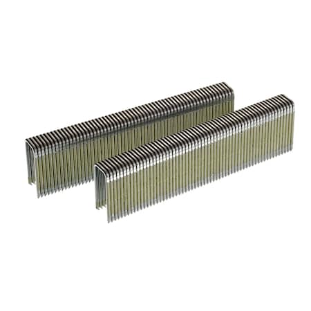 Staples, 16 ga, Standard Crown, 1 in Leg L, Steel, 5000 PK