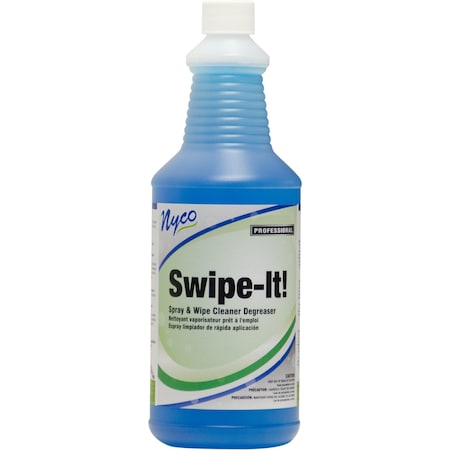 Spray And Wipe Degreaser, 1 Qt Trigger Spray Bottle, Liquid, Blue, 12 PK