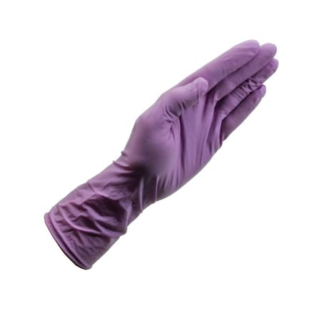 PowerCoat, Disposable Gloves, Tri-Polymer, 5 mil, Powder-Free, Textured Grip, Purple, S, 100 PK