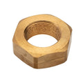Jam Nut, 1-1/2"-12, Brass, Plain, 27/32 in Ht