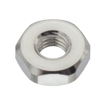 Machine Screw Nut, #5-44, Aluminum, Not Graded, Plain, 7/64 in Ht