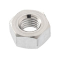 Hex Nut, 1/4""-28, Aluminum, Not Graded, Plain, 7/32 in Ht, 10 PK