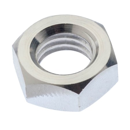 Hex Nut, M5, Titanium, Grade 2, Plain, 13/16 in Ht
