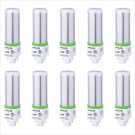 LED Omni Repl Lamp for 18WWW CFL, 10W, 750 Lumens, 5000K, G24, PK10