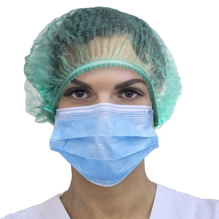 Bouffant Cap 24 in, Green, PK2000