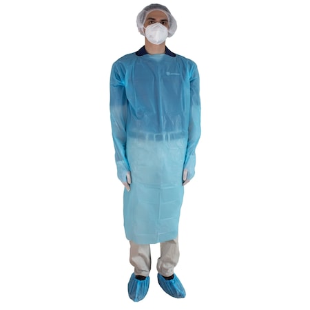 CPE Isolation Gown, Med / Large, PK100