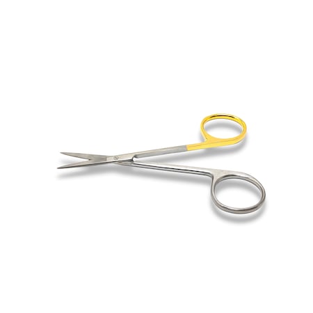 Iris Scissors, 4.5", Str, One Gold Ring
