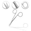 O.R. Grade Iris Scissors, 4.5", STR, LR