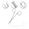 O.R. Grade Iris Scissors, 4.5", STR