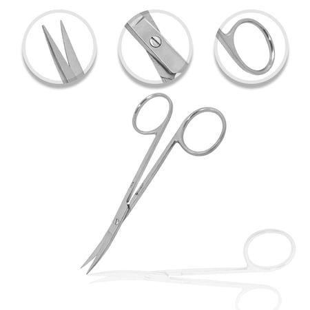 O.R. Grade Iris Scissors, 4.5", CVD