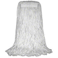 4 Ply Wet Mop, 20 oz Dry Wt, Cut-End, White, Cotton, PK12, P10020