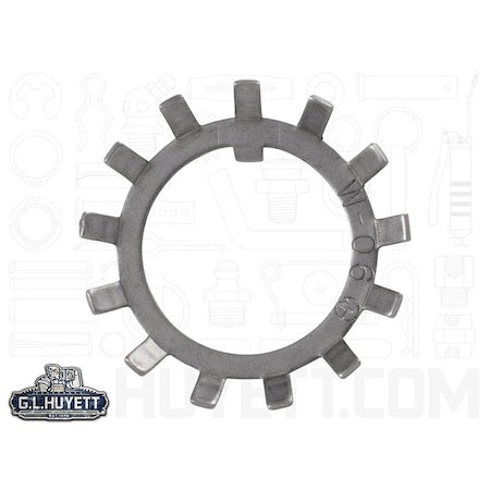 Tooth Lock Washer, Carbon Steel, Plain Finish