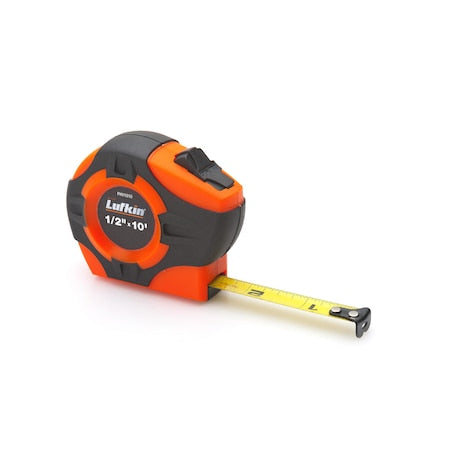 1/2"x 3m/10' P1000 Series SAE/Metric Yellow Clad A30 Blade Power Return Tape Measure