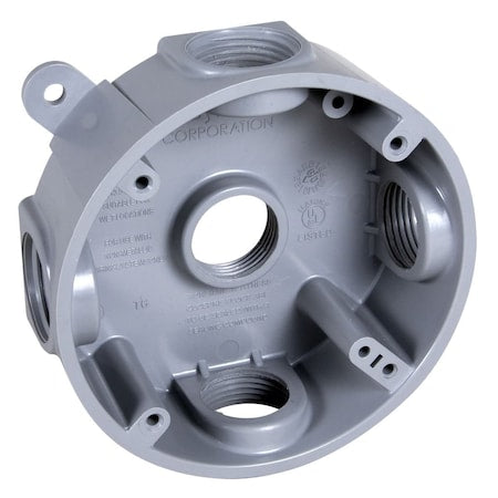 Electrical Box, 13.5 cu in, Round Box Type, Round Shape
