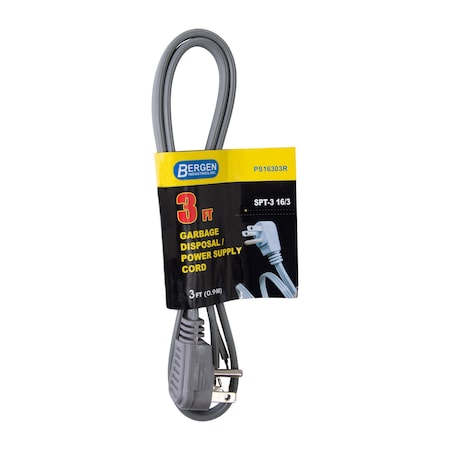 Appliance Power Cord 3FT.16/3 Garbage D