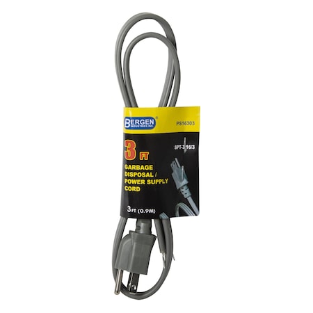 Appliance Power Cord 3FT.16/3 Garbage D
