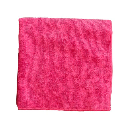 Pink Microfiber Cloth 300 GMS, 16", PK36