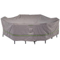 Soteria Grey RainProof Patio Rectangle Table Set Cover, 140"x80"