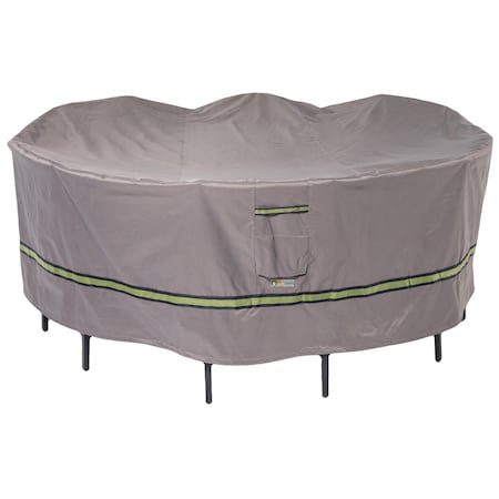 Soteria Grey RainProof Patio Round Table Set Cover, 76"x76"