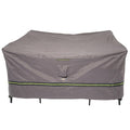 Soteria Grey RainProof Patio Square Table Set Co, 92"x92"