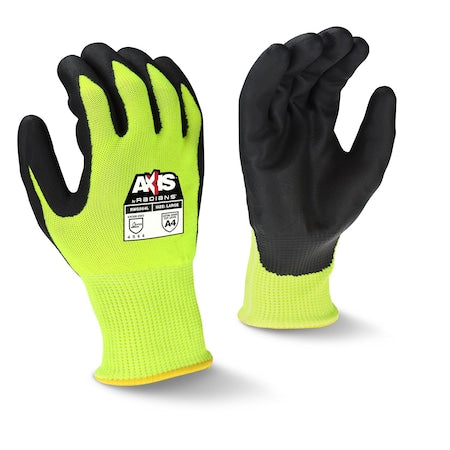 Cut-Resistant Coated Gloves, Cut Level A4 , Foam Nitrile , M