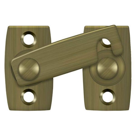 Shutter Bar/Door Latch 7/8"" Antique Brass