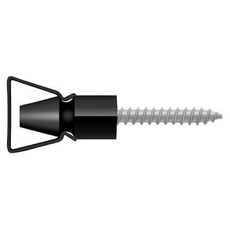 Shutter Door Holder, 1-1/4"" Black