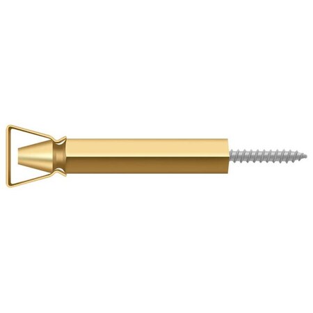 Shutter Door Holder, 3-1/4"" Lifetime Brass