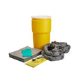 Spill Kit, 12 gal Volume Absorbed per Kit, 14 gal Capacity, Drum, Gray