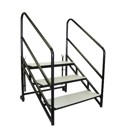 Steps for 32" Height Stages, Three 8"H Step Unit