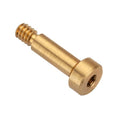 Shoulder Screw, 6g Thr Sz, 6mm Thr Lg, 14 mm Shoulder Lg, Brass