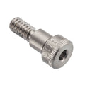 Self-Locking Shoulder Screws, 3A Thr Sz, 1/4 in Thr Lg, 2 in Shoulder Lg, 18-8 Stainless Steel