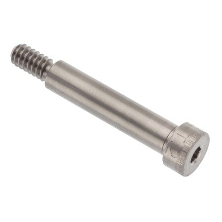 Shoulder Screw, 3A Thr Sz, 3/8 Thr Lg, 1-1/8 in Shoulder Lg, Titanium