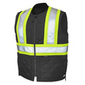 Quilted Safety Vest, SV052-BLACK-4XL