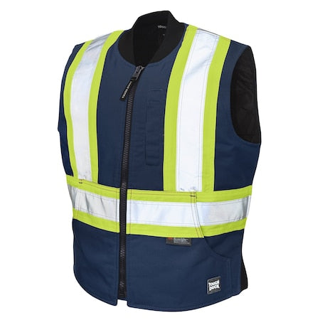 Safety Vest 2XL Class 1 , Zipper 5 Pockets