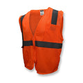 Hi-Vis Economy Safety Vest S Class 2 U-Block Back, , Zipper Closure 2 Pockets
