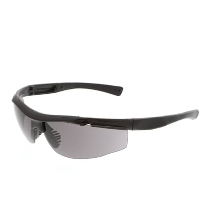Tactical T122, Safety Glasses, Anti-Fog, Gray Lens, Black Frame, Half Frame , 1Pair