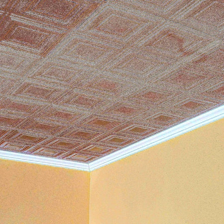 Syracuse Ceiling Tile, 24 in W x 24 in L, 15/16 in Grid Size, 5 PK