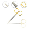 Iris Micro Lab Scissors, 4.5", Str, TC