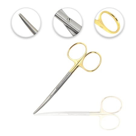 Strabismus Dissecting Scissors, 4.5", TC