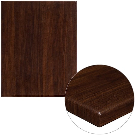Walnut Resin Table Top, 24" x 30