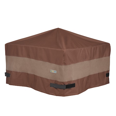 Ultimate Mocha Patio Square Fire Pit Cover, 32"L x 32"W x 24"H