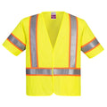 FR Hi-Vis Safety Vest 3XL Class 3 , Hook and Loop 1 Pockets