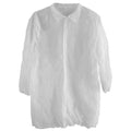 Disposable Lab Coat, White, 2XL, 30 PK