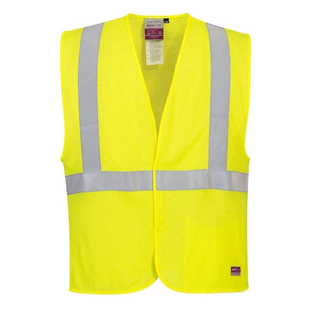 Arc Rated FR Safety Vest M Class 2 , Hook & Loop 1 Pockets