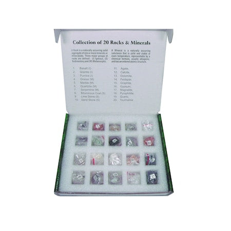 Rock And Mineral Collection, 20 Specimen