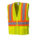 Tulsa Hi-Vis Vest 4XL Class 2 , Zipper 6 Pockets